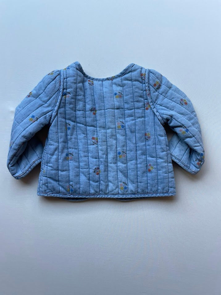 Denim quilted jacket