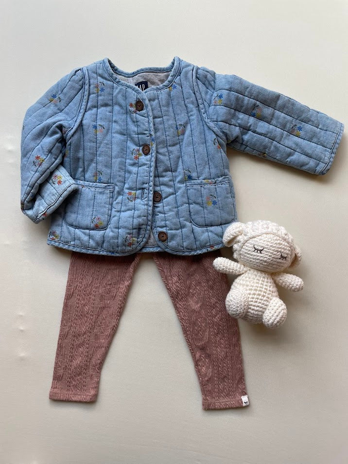 Denim quilted jacket