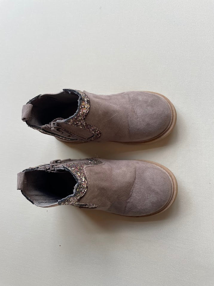 Faux Suede Sparkle boot