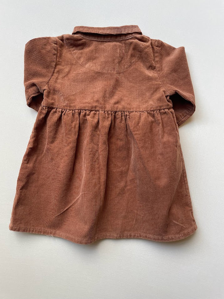 Corduroy Snap Front Dress