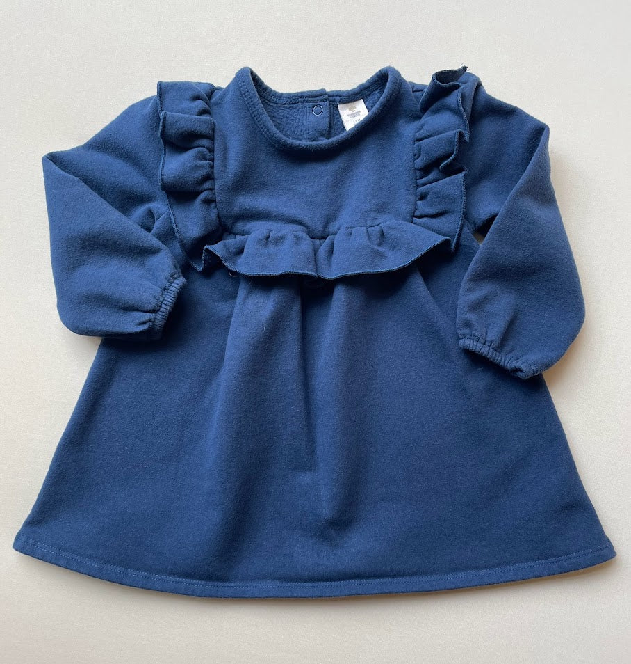 Fleece Ruffle Dress
