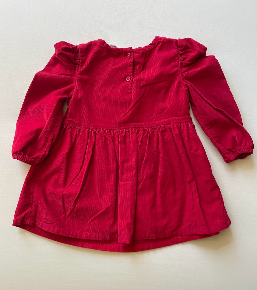 Corduroy Flutter Dress