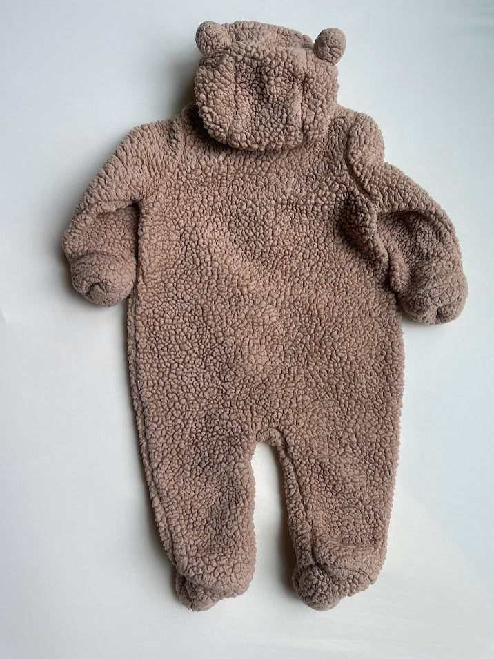 Sherpa Fleece Zipper One Piece