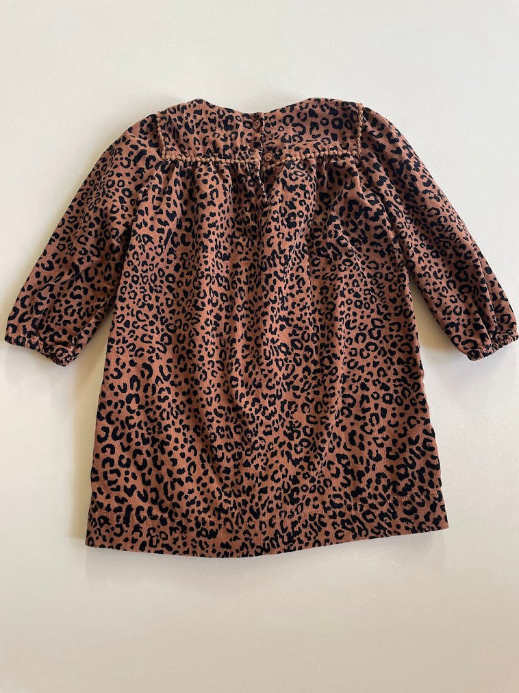 Corduroy Leopard Dress