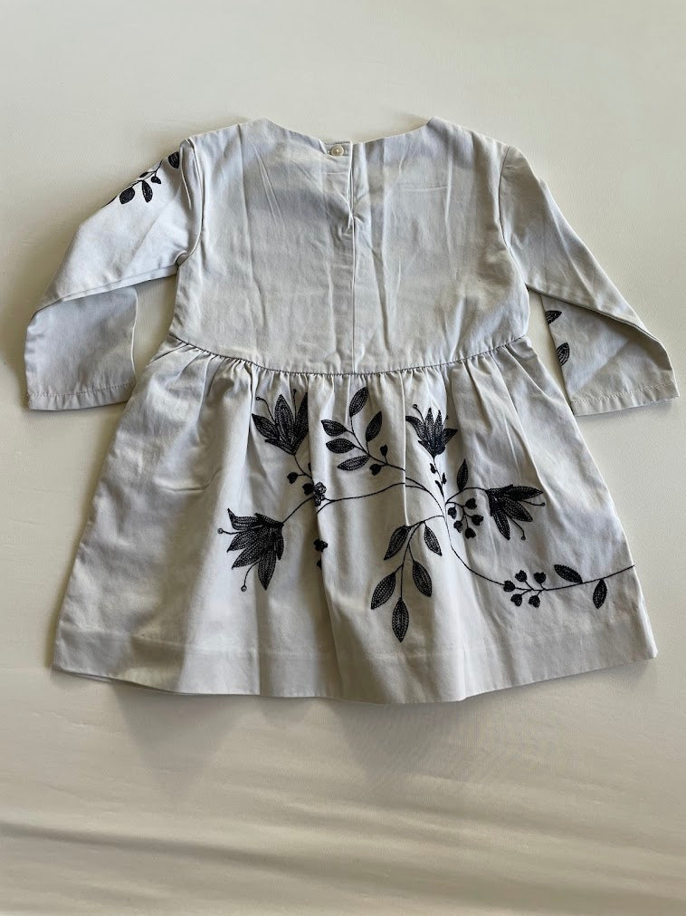Sateen embroidered Dress