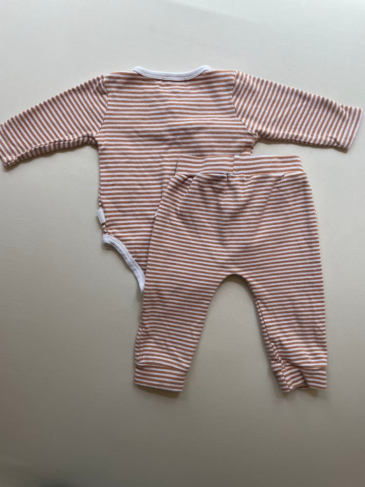 Striped Kimono Top + Pant