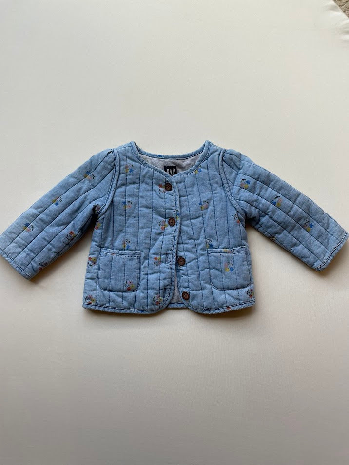 Denim quilted jacket
