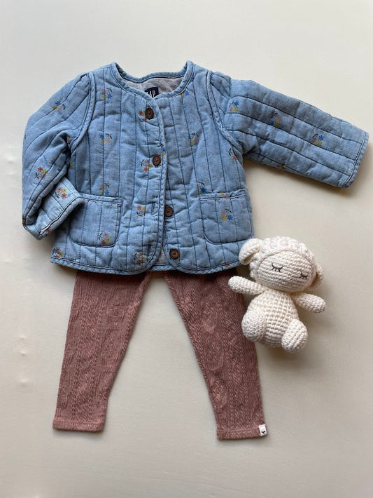 Denim quilted jacket