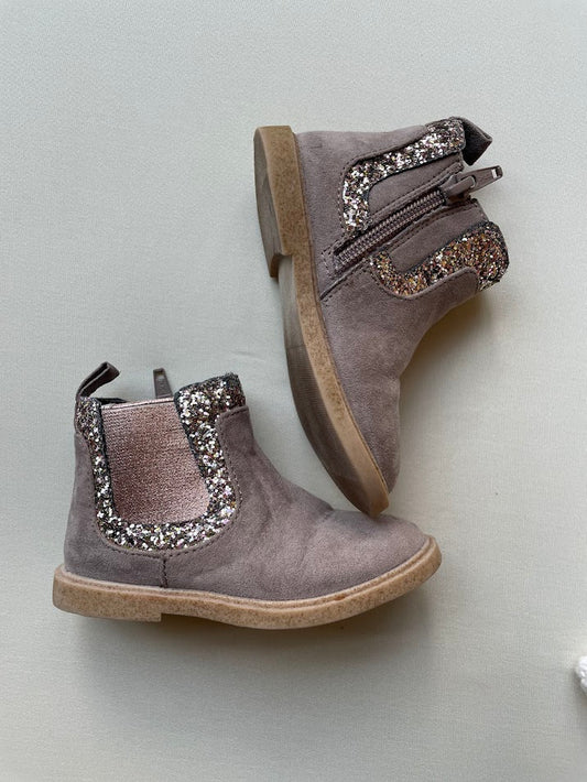 Faux Suede Sparkle boot