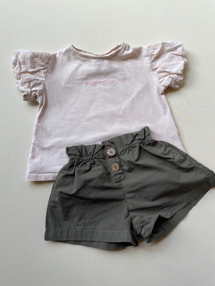 Puff sleeve T-shirt