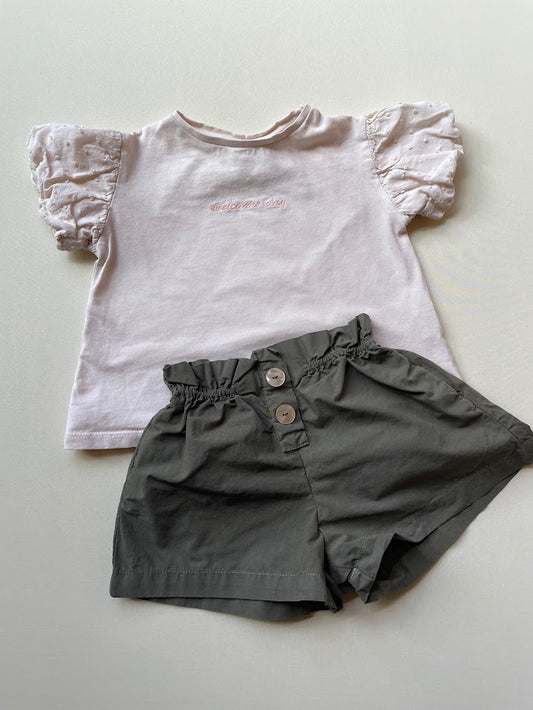 Puff sleeve T-shirt