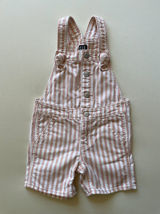 Knotted Striped Overalls