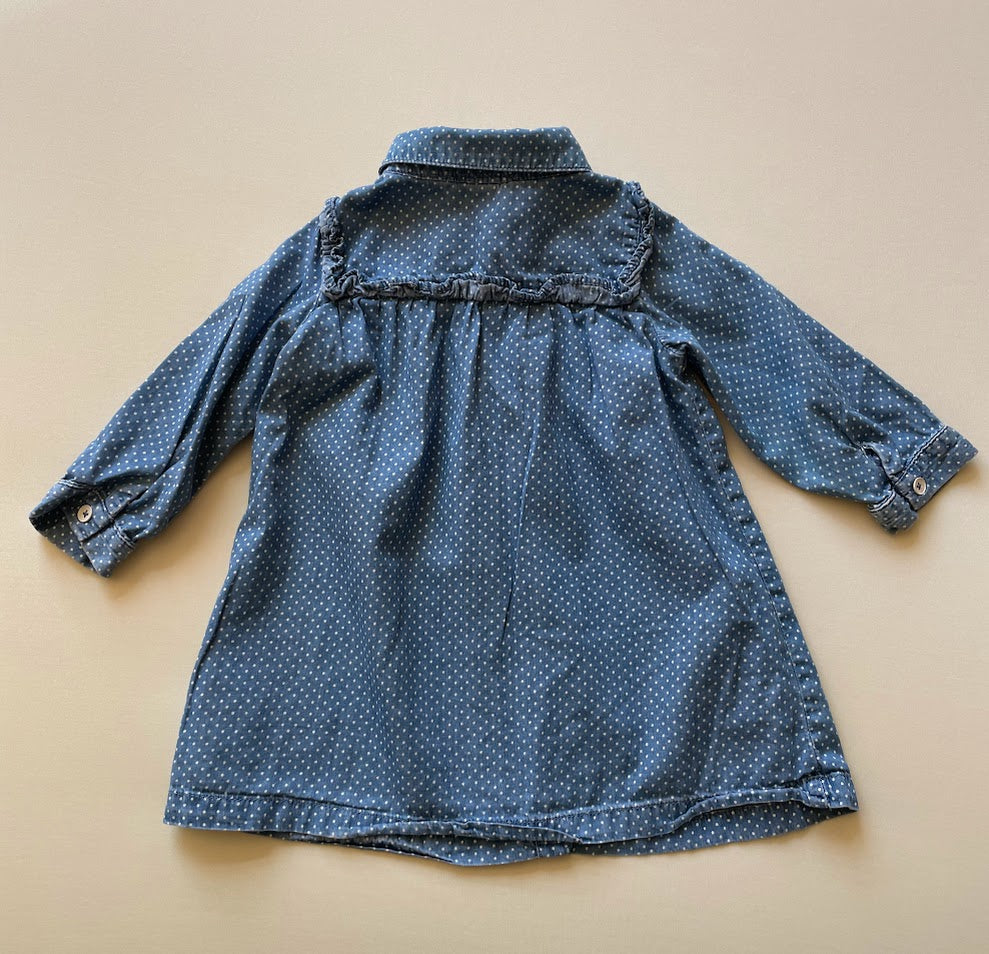 Denim Dot Dress