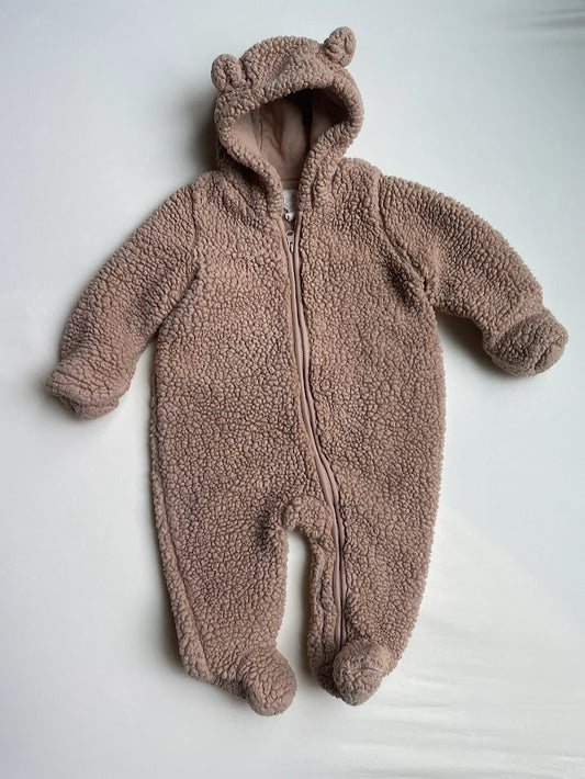 Sherpa Fleece Zipper One Piece