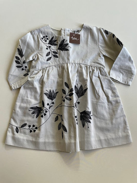 Sateen embroidered Dress