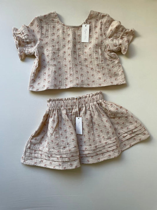 Linen Floral Set