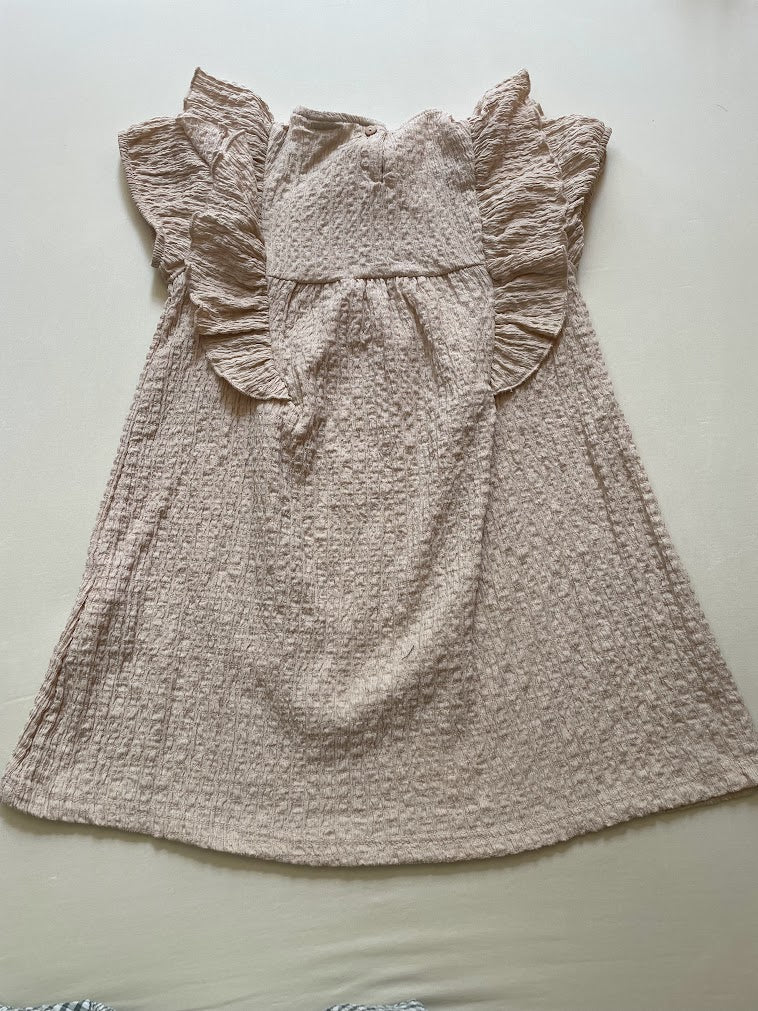Textured Ruffle Dress