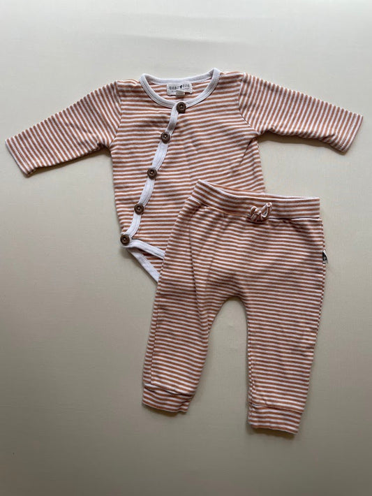 Striped Kimono Top + Pant